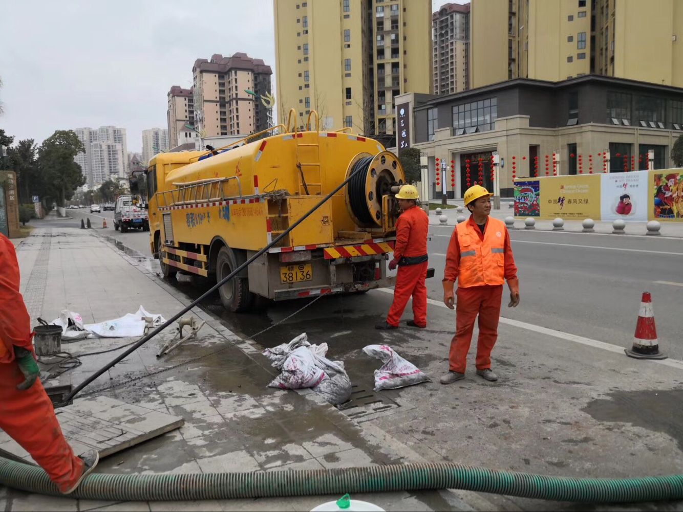 常山排污管道清淤-管道清洗